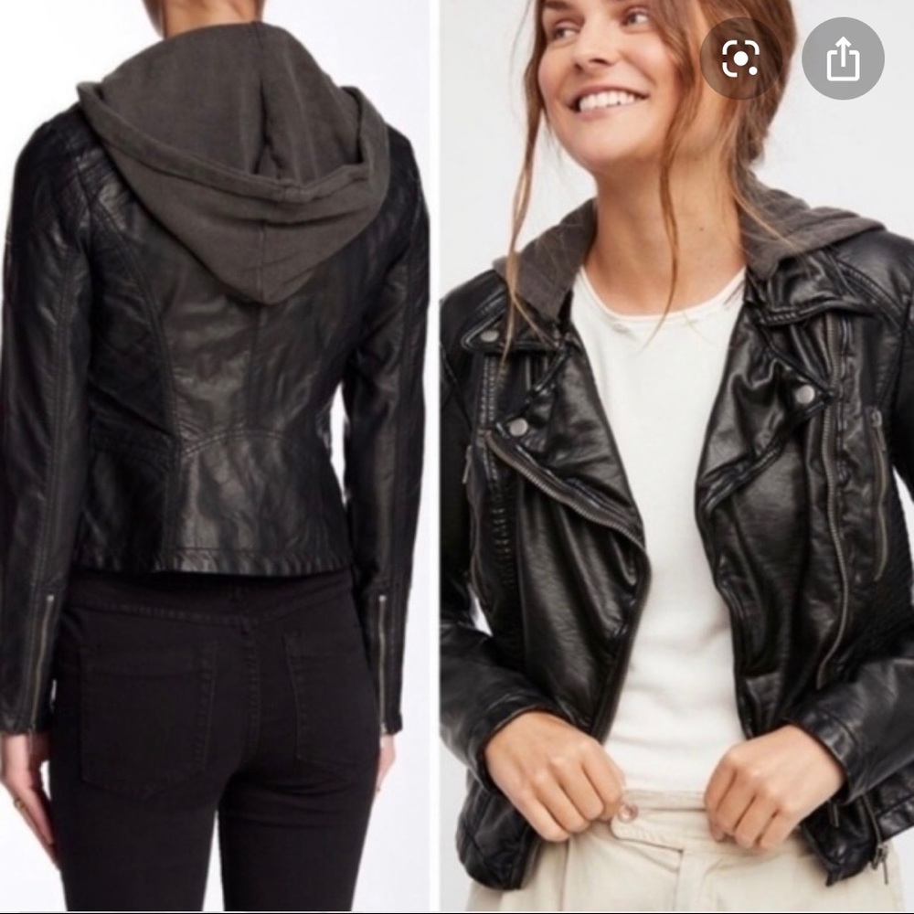 Free People Vegan Leather Jacket